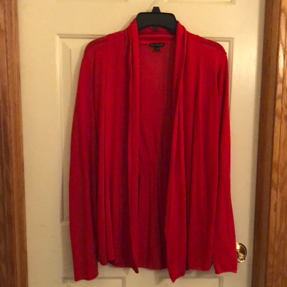 Express Red Shawl Collar Cardigan Sweater Size Large